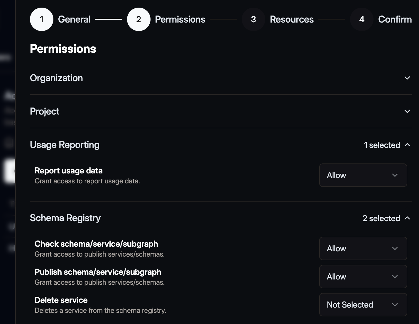 Grant the permissions required for publishing and checking schemas