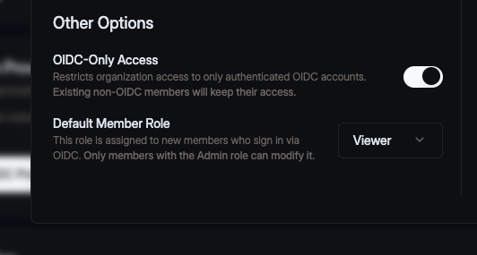 Default Role option in OIDC configuration