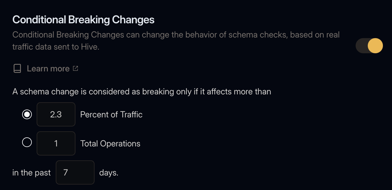 Conditional Breaking Changes