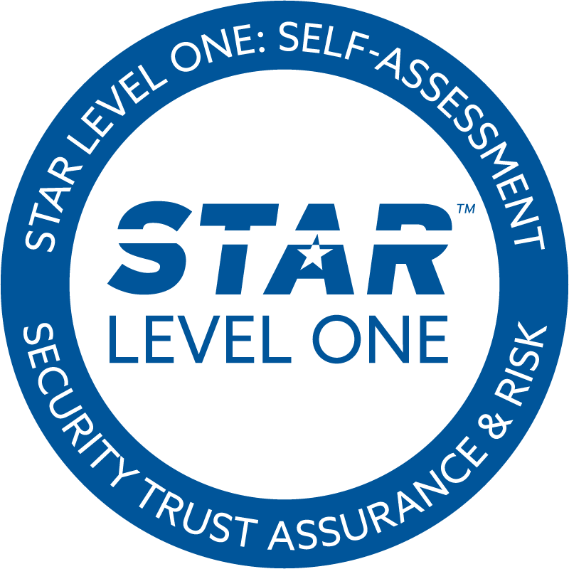Cloud Security Alliance Star Level One Badge